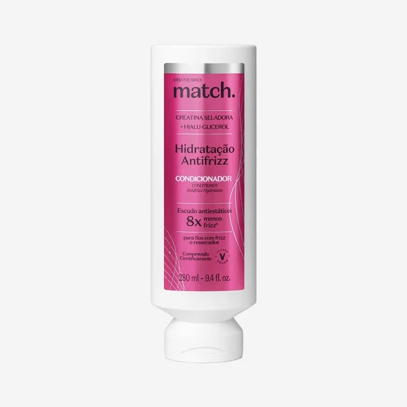 Condicionador Hidratação Antifrizz Match 300 ml