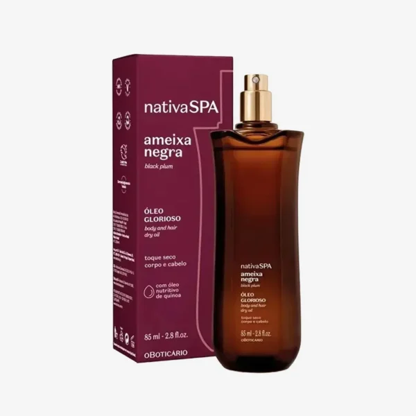 Óleo Multifuncional Glorioso Ameixa Negra Nativa Spa 85 ml