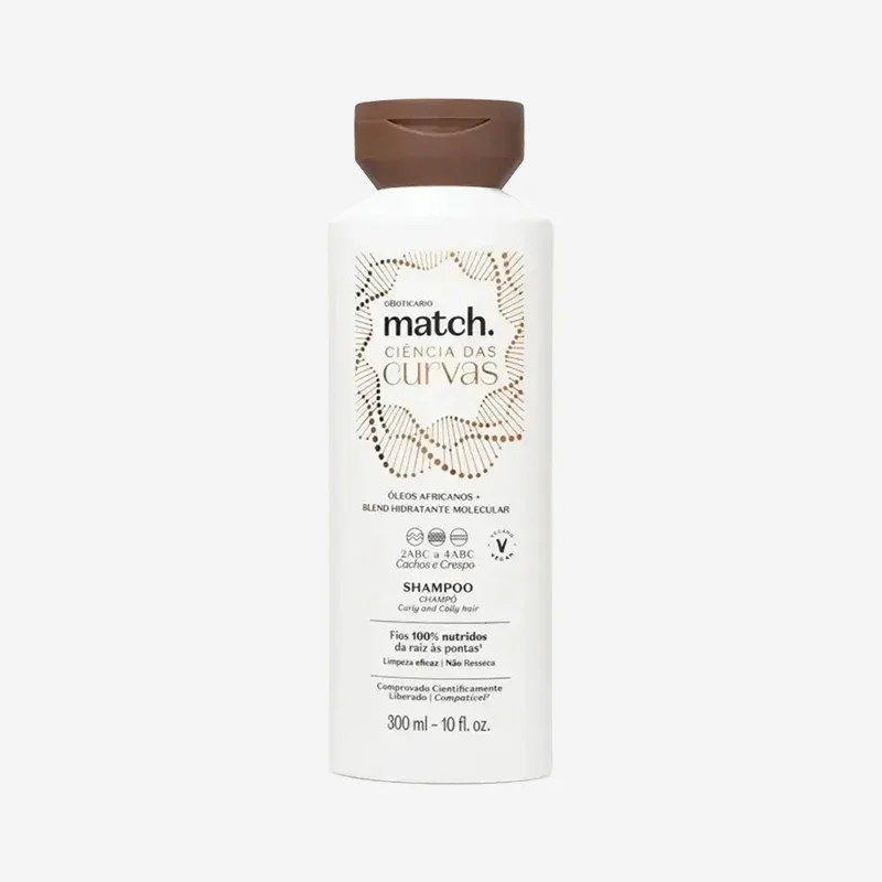Shampoo Ciência das Curvas Match 300 ml