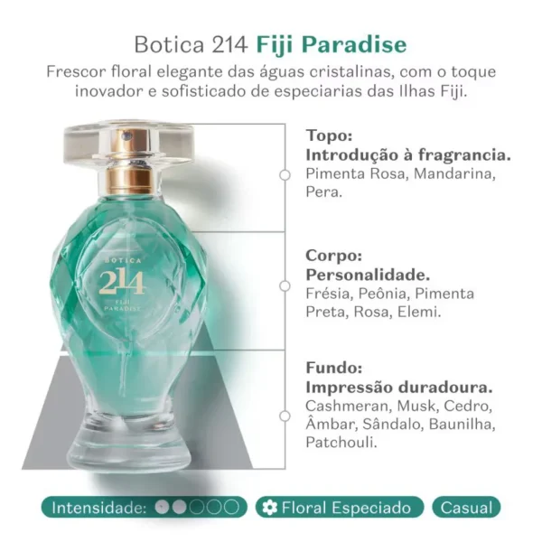 Botica 214 Fiji Paradise Eau de Parfum 75 ml.3 Ninki Store Produtos O Boticário no Japão