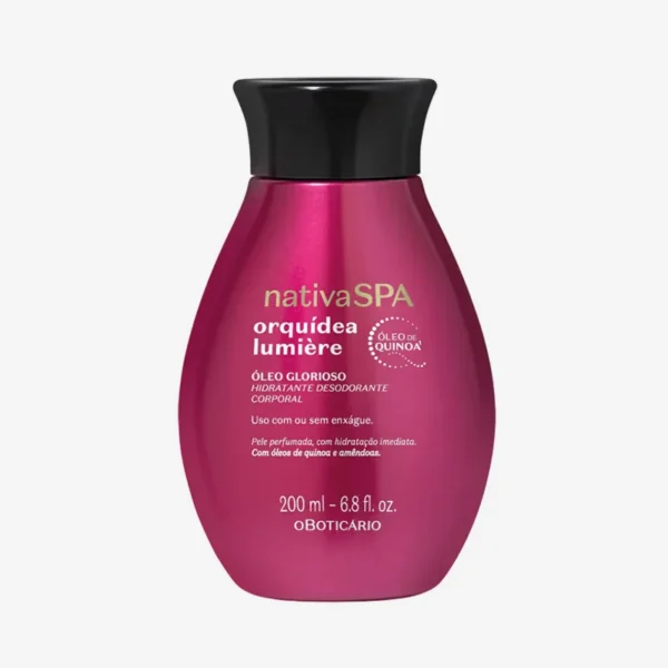 Óleo Glorioso Orquídea Lumière Nativa Spa 200 ml 1 Oleo Glorioso Orquidea Lumiere Nativa Spa 200 ml.2 Ninki Store Produtos O Boticário no Japão